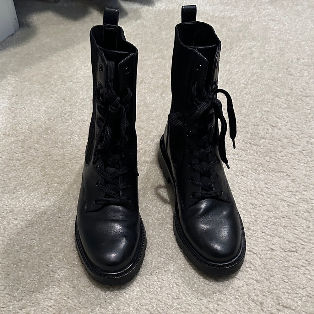 Sam Edelman Black Combat Boots